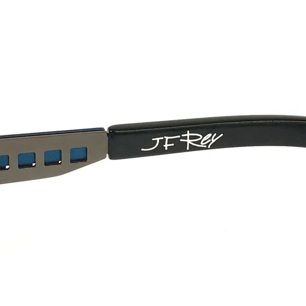 J.F. Rey Eyeglasses Frames JF2384 2206 Dark Blue Dark Gray Square 43-23-133